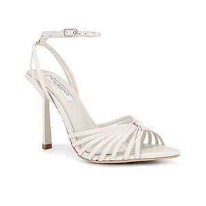 Tony Bianco Maxos high Heels shoes white ivory strappy Revolve Sz 6.5